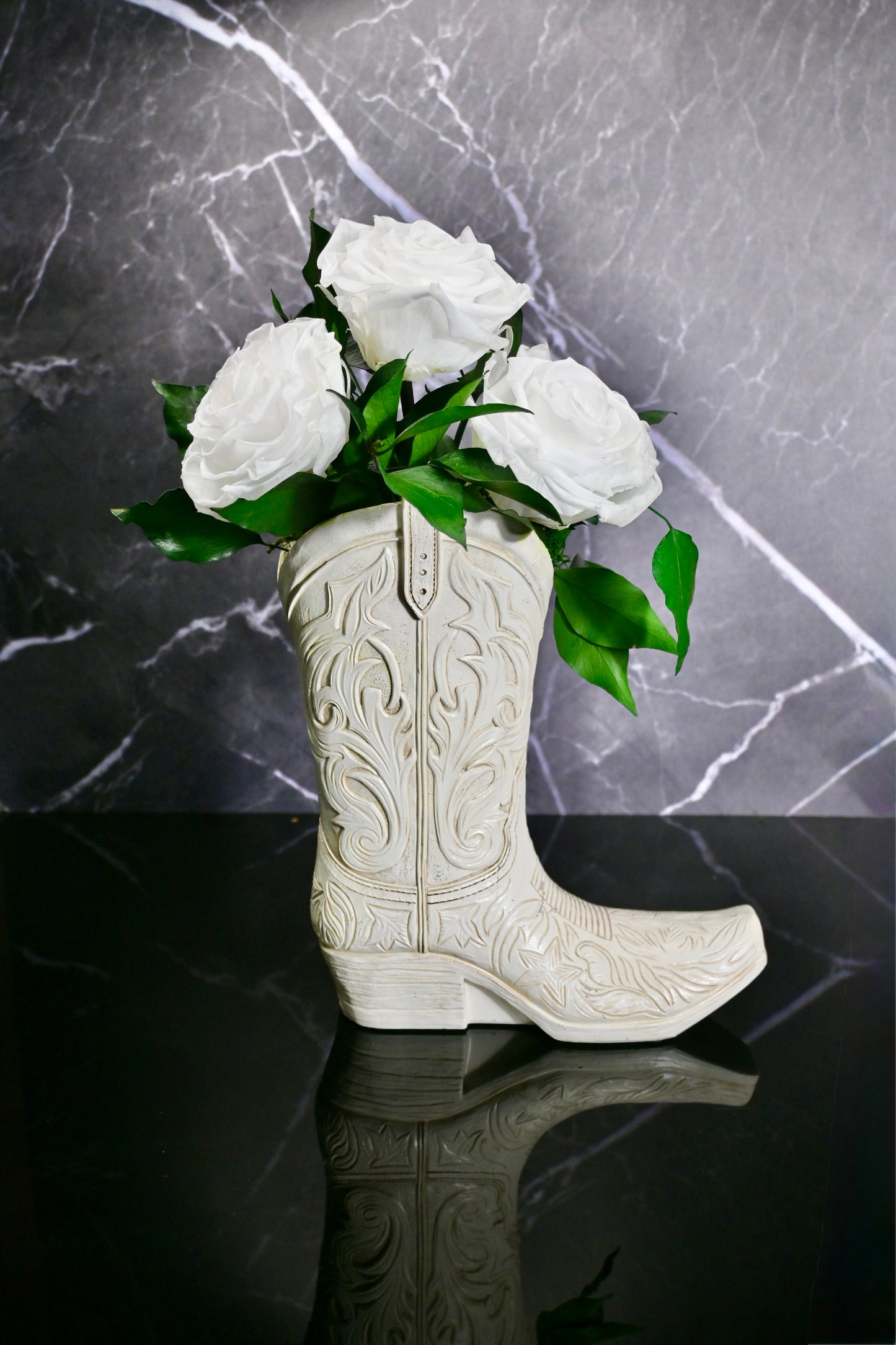 White Cowboy Boot