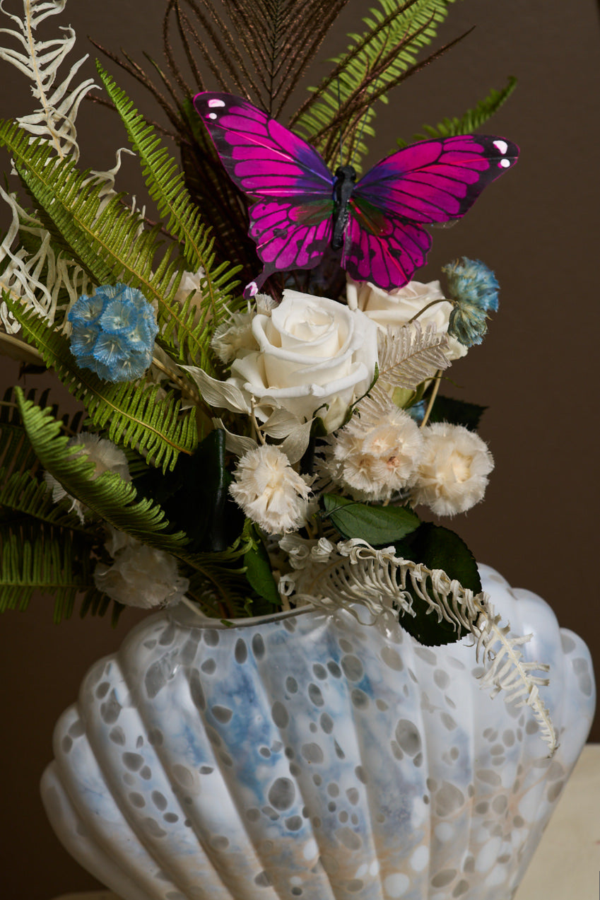 White Shell Vase
