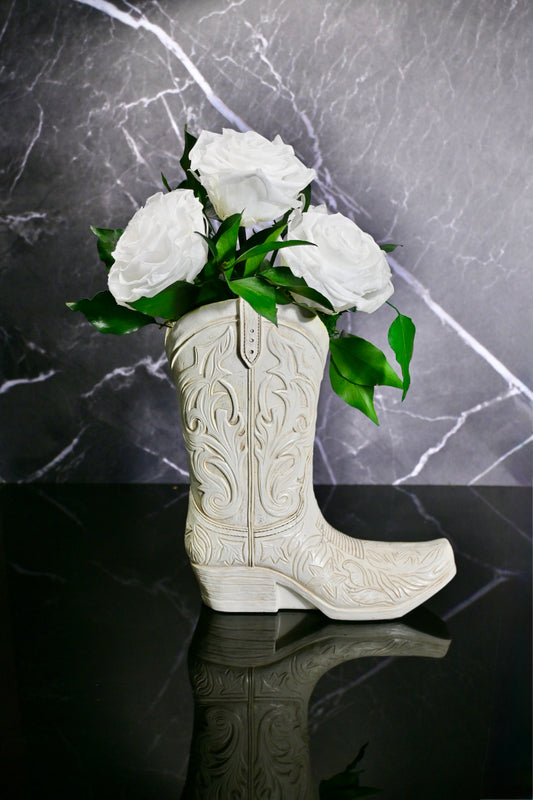 White Cowboy Boot