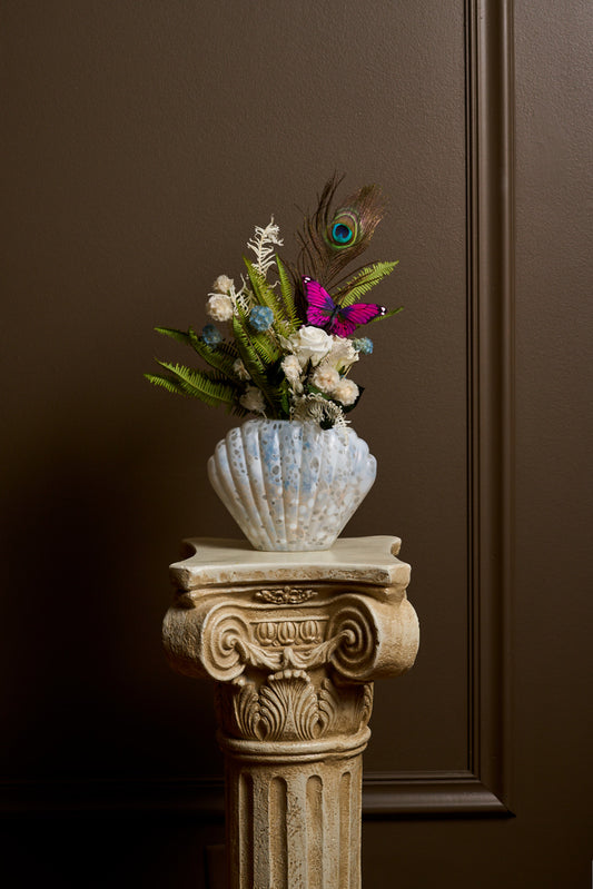 White Shell Vase